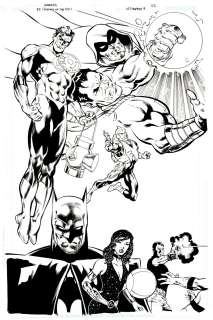 Andy Lanning, Dan Jurgens | 52 #10 Splash (Green Lantern, Spectre, Captain Marvel, Adam Strange, Batman, Donna Troy, Max Lord, Blue Beetle!) 2006 | Romitaman