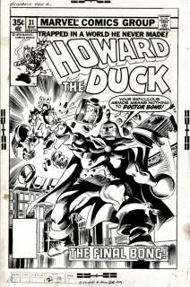 Al Milgrom, Gene Colan - Howard the Duck #31 Cover (Last Issue of Original Run! Al Milgrom Inks!) 1978