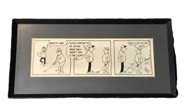 Vintage 1970’s Golf Cartoon Comic Strip Gimpy Getz Signed | eBay US (Buy It Now)