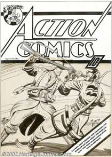 Fred Guardineer - Original Cover Art for Action Comics #16 (DC, 1939). This thrilling cover from 1939, just a few - | Heritage