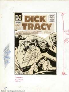 Unknown Artist - Original Line Art Cover for Dick Tracy #106 (Harvey, 1950s). Here’s a real oddity: this - | Heritage