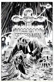 Gabriel Hardman - Web of Spider-Man #32 Mixed Media Cover Homage Recreation