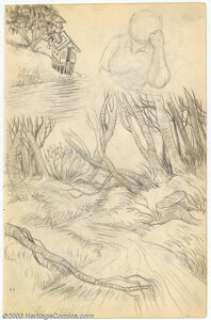 Robert Crumb - Original Sketches, Wilderness (1961). Splendid two-sided sketchbook page features an exceptionally - | Heritage