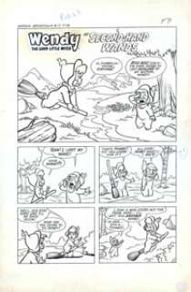 Warren Kremer - Original Art for Spooky Spooktown #17, Complete 5-page Wendy Story "Second-Hand Wands" - | Heritage