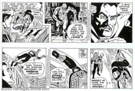 Larry Lieber - Original Comic Strip Art for the Amazing Spider-Man, Group of 25 Dalies (King Features, 1991/92). - | Heritage