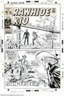 Larry Lieber - Original Cover for The Rawhide Kid #88 (Marvel, 1971). He’s turned a nice boy into a gun-crazy - | Heritage