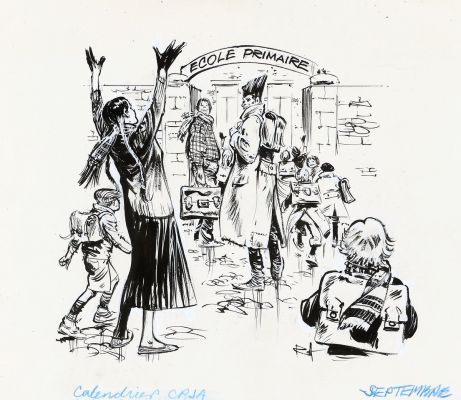 Follet | Lot 85 - Les Zingari, illustration à l’encre de Chine et… | AZ auction