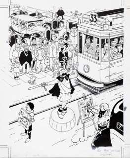 De Moor (Johan) | Quick et Flupke, illustration Ã  l’encre de Chine … | Banque Dessinée