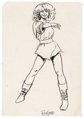 Weyland | Lot 188 - Aria, illustration à l’encre de Chine… | AZ auction