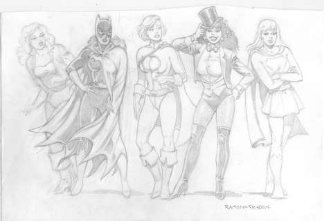 Ramona Fradon - Brenda Starr, Batgirl, Supergirl, Powergirl, Zatanna