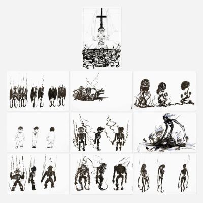 Lot 279 - Corey Christian Anderson, Group of 13 The Rejected Character Designs Original Art (Source Point Press, 2017) | Landry Pop Auctions