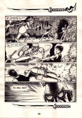 1986 Aircel Comics SAMURAI #8 pg.29 Barry Blair NIGHTWYND Comic Art ACTION FIGHT | eBay US (Buy It Now)