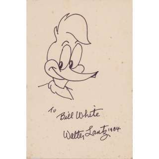Walter Lantz Original Sketch of Woody Woodpecker | misc / divers