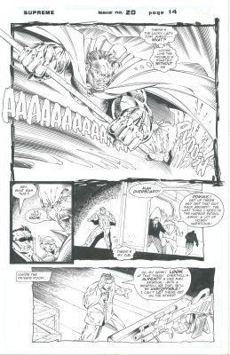 Supreme #20 Pg 14 Original Artwork Image Comics excellent condition | East Bay Comics