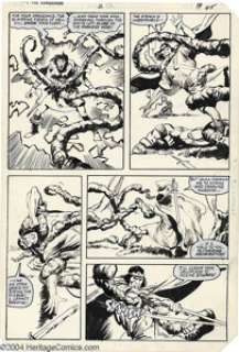 John Buscema and Joe Chiodo - Kull the Conqueror #2, page 45 Original Art (Marvel, 1983). John Buscema’s mastery - | Heritage