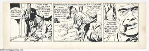 Alex Raymond - Rip Kirby Daily Comic Strip Original Art, dated 3-14-50 (King Features Syndicate, 1950). A - | Heritage