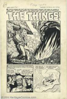 Mo Marcus - Chamber of Chills #13 Complete 5-page Story "The Things!" Original Art (Harvey, 1952). - | Heritage