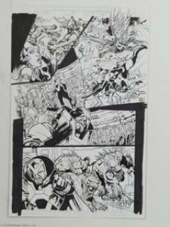 Kieron Dwyer and Rick Remender - The Avengers #48 pages 14 and 15 Original Art (Marvel, 2002). Two consecutive - | Heritage