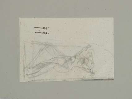 Frank Frazetta - Female Nude Pencil Sketch Original Art (undated). This small, "thumbnail," composition - | Heritage