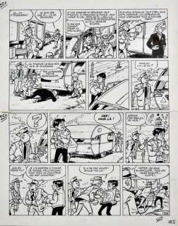 GOS Gil Jourdan Planche 25 de l’album Sur la piste d’un 33 tours édité par Dupuis... | Vermot et Associés