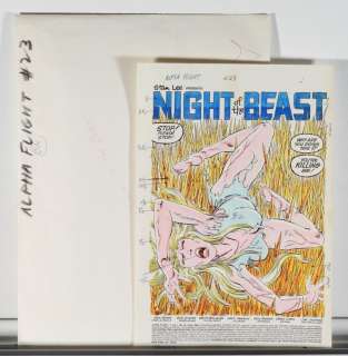 Marvel Comics Alpha Flight #23 Comp. Color Guide | Bruneau & Co. Auctioneers