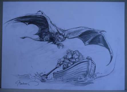 Bosschaert, Jan - Originele tekening - Marc De Bel - Flierefluiter | Catawiki