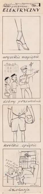 Zbigniew Lengren (1919 - 2003) | Zbigniew Lengren | Program elektryczny, ilustracja satyryczna | Desa Unicum