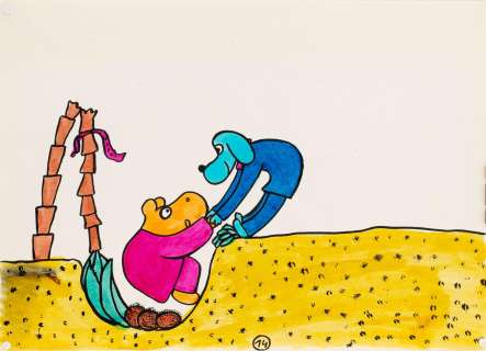 Bohdan Butenko (1931 - 2019) | Bohdan Butenko | "Gucio i Cezar" - ilustracja | Desa Unicum