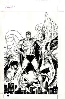 Joe Kubert | Superman & Company Published Cover (Superman, Hawkman, Demon, & Ragman! (1980S) | Romitaman