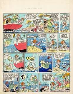 Marin, Claude - Planche originale en couleur direct (p.18) - Eva T3 - Le Chant des Sirènes - [années 50] | Catawiki