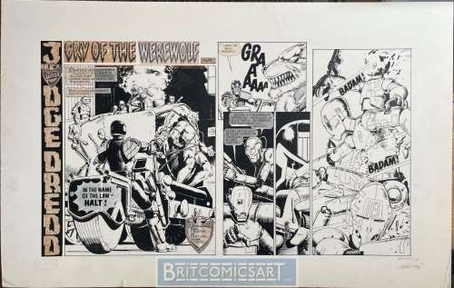 Steve Dillon - 2000Ad Prog 326 Judge Dredd: Cry of the Werewolf Ch 5 Dps By Steve Dillon Issue 326 Page 5