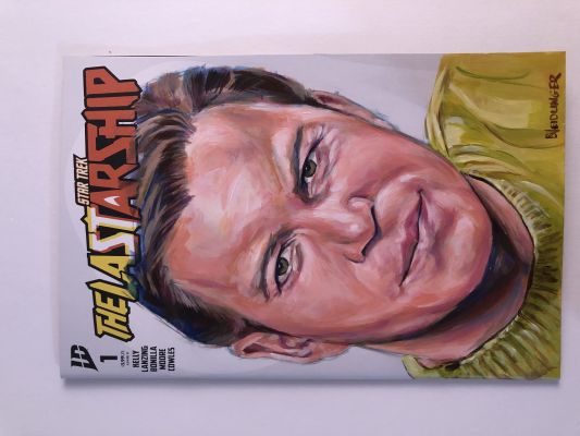 Dan Neidlinger | Captain James T. Kirk Acrylic Sketch Cover | Raremarq (Buy It Now)