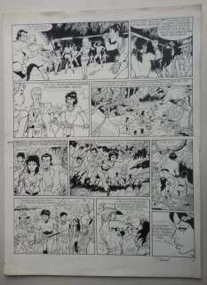 Pokervrouw / Brelan de dames 6 - Originele pagina (p.7) - Het bloed der Dewatah’s / Le sang des Dewatah - Page volante - (1987) | Catawiki