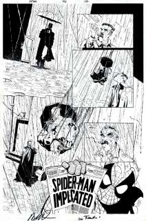 Humberto Ramos Wayne Faucher - Peter Parker: Spider-Man #45 P 12 (A Death in the Family Part Two, Spidey & Jjj Throughout!)