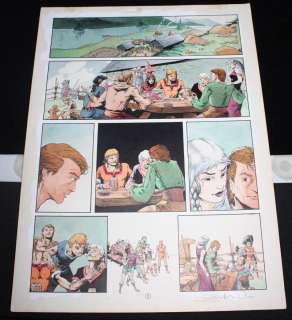 Charles Vess | Marvel Graphic Novel #15 - Raven Banner: a Tale of Asgard P.13 - Beautiful Pianted Fantasy Art - Signed - 1985 | Anthony’s Comic Book Art