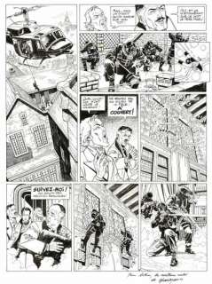 Christian Denayer - lot 270 - Wayne Shelton, Le Contrat, planche originale Ã  l‘encre…