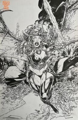 Brett Booth | Hellwitch: Bitchcraft Premier Edition 1 Cover (Coffin, 2024) | Will’s Comic Art Page