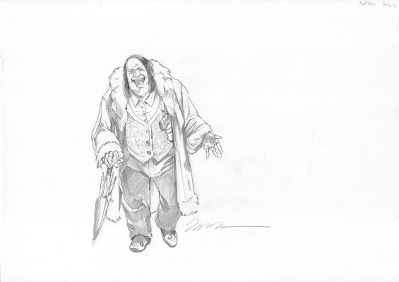 Marko Djurdjevic | Arkham Origins Penguin Character Design Concept Art Page Character Design | Splash Page