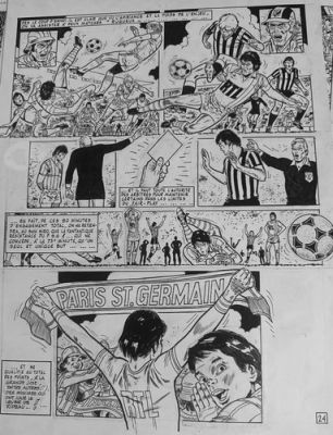 planche originale Eric Castel PSG Reding | eBay Europe