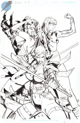 Clay Mann | Wildc.a.T.S. Issue 7 Page Cover | Felix Comic Art