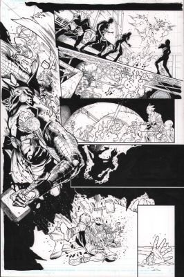 Jay Leisten | Predator Kills the Marvel Universe #4 P.4 - Thor Falls - Signed - 2025 | Anthony’s Comic Book Art