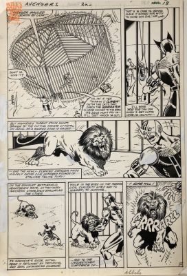 Greg Larocque Joe Albelo | Avengers 223 Pg 14 (Marvel, 1982) Early Taskmaster | Will’s Comic Art Page