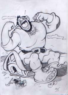 Xavier Vives Mateu - Original sketch - special study of Mickey on the short movie "BRAVE LITTLE TAILOR" | Catawiki