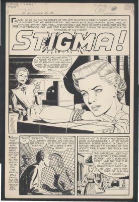 Fred Guardineer | Excellent Guardineer Romance Splash - Golden Age Great - Stigma of Prison Issue Dream Book of Love # 2 Page 1 | Koch Comic Art