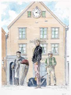 Hermann | Illustration couleurs Ã  l’aquarelle pour l’affich… | Banque Dessinée