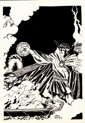 P. Craig Russell | Historic Dr. Strange Splash (1St Tryout Art Splash That Got P. Craig Russell First Job At Marvel Comics!) 1972 | Romitaman