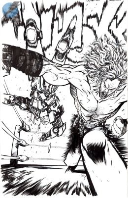 Daniel Warren Johnson | Dc X Aew Issue 1 Page Cover | Felix Comic Art