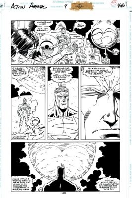 Vincent Giarrano Brett Breeding - Action Comics Annual #9 P 46 (Superman Blue in Every Panel!) 1997