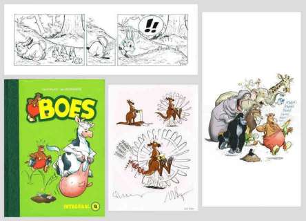 Boes - Luxe editie Boes Integraal deel 4 - N° 50/80 met originele strook in speciale map + ex-libris - hc met linnen rug | Catawiki