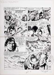 Aidans, Edouard ( 1930 - 2018 ) | Encre de chine, planche 35 des aventures de Tounga Â«Â Le… | Stanley’s Auction